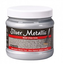 Silber Metallic Metall Effekt Farbe 750 ml Lasur 