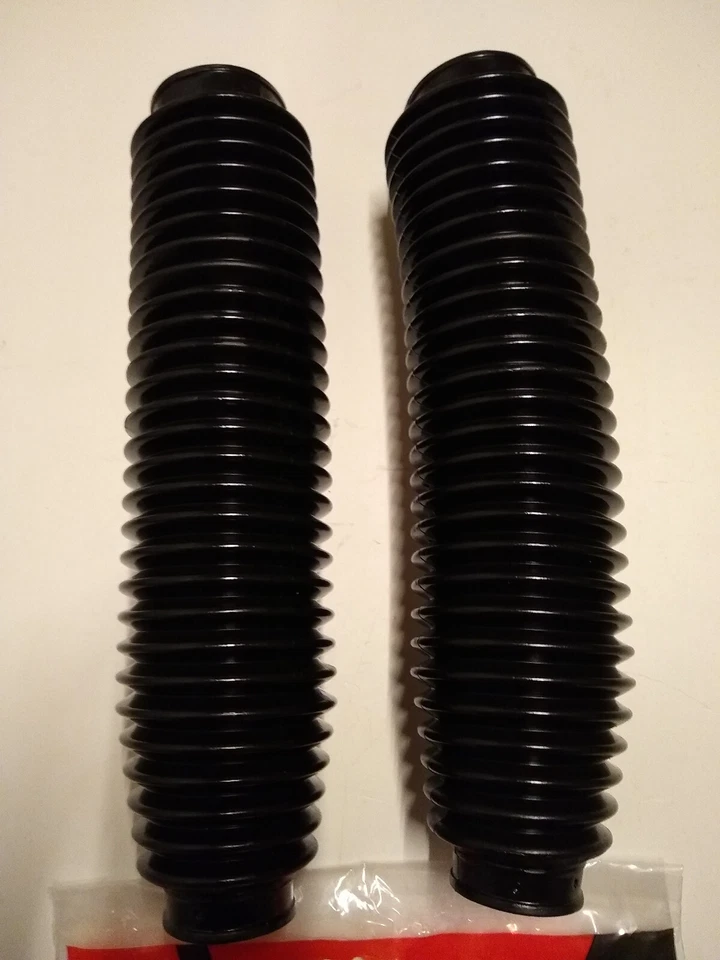 Soufflets de fourche noirs HONDA 650 DOMINATOR / XL600V TRANSALP - Photo 2/3