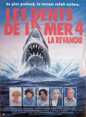 JAWS THE REVENGE - SHARK / CAINE / SEA / PEEBLES - ORIGINAL FRANZÖSISCHES FIL...