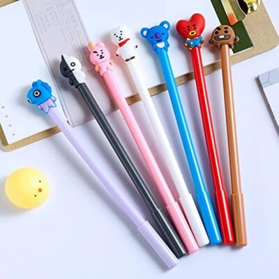BTS (Bangtan Boys) BT21 Stationery Pen Cooky Chimmy Tata Koya RJ Mang ×8