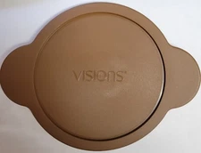 Corningware Visions CM 125-PC 1.25L Brown Plastic Lid ( 2 Pack ) for Glass Dish
