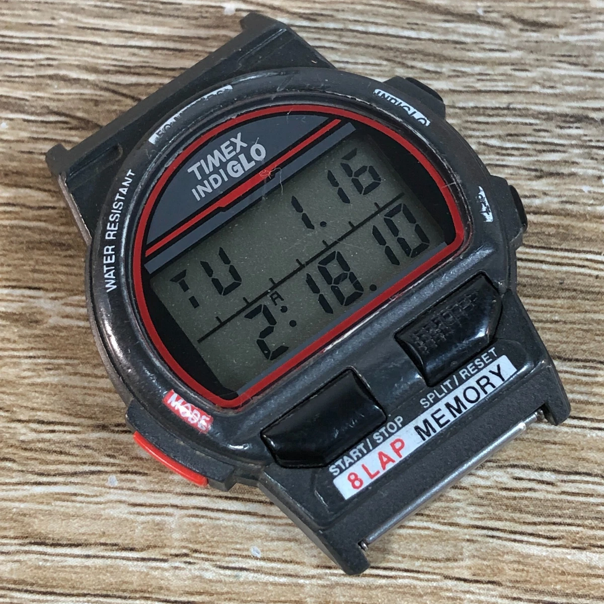 Vintage Timex Ironman Digital Mens Triathlon Indiglo Alarm Chrono