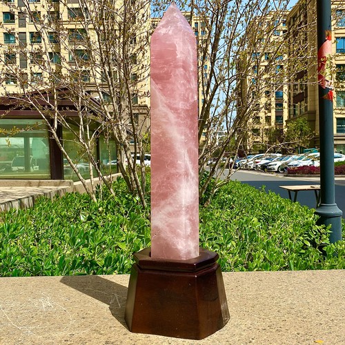 8.62LB Natural Pink Crystal Pillar, Obelisk, Mineral Healing - 第 2/15 張圖片