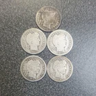 Lot of 5 Barber Liberty Head Dimes 10C 1911-1915  Silver  #499