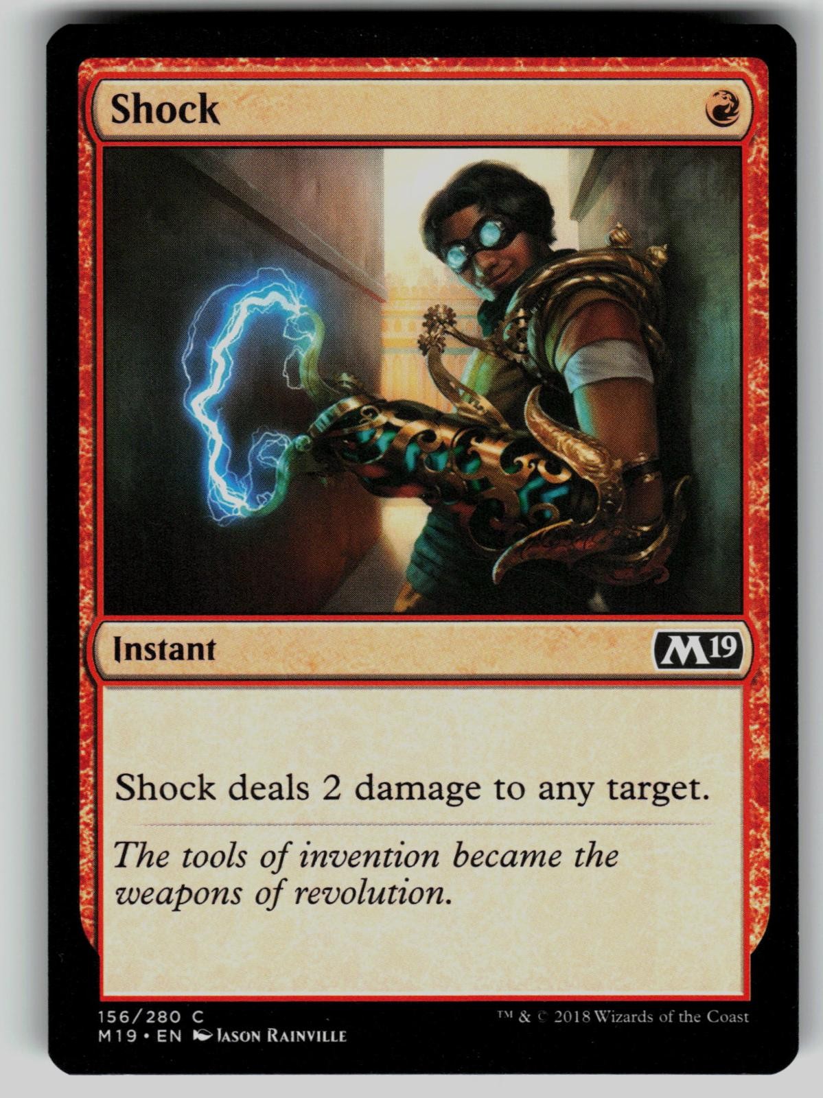 Shock 156 Core Set 2019 Magic: The Gathering Common