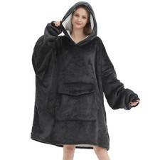 Oversized Wearable Blanket Hoodie for Adults - Soft and Warm Comfort