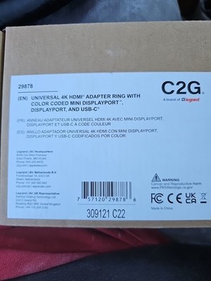 C2G Universal 4K HDMI Adapter Ring with Color Coded Mini 757120298786