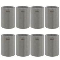 Baliv Zahnputzbecher 8X Marmor Grau MundspüLbecher Bad Becher Marmor-Optik