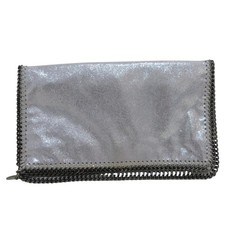 Borsa Stella McCartney Falabella pochette glitter argento autentica