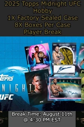2025 Topps Midnight UFC Hobby - 1X Case Player BREAK #7