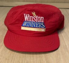 VTG Winston Racing Winners Club NASCAR Red Snapback Hat Cap Old School Racing