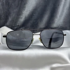 Clearvision Military Aviator Frames Metal Matte Pewter 58 60 150 Pilot Vintage