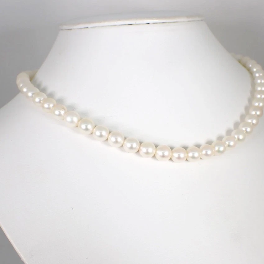 [Usato] Collana di perle Akoya in argento sterling 7,0-7,5 mm/j90-1 - Immagine 3 di 4
