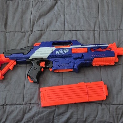 NERF N-Strike Elite Rapidstrike CS-18 Dart Blaster Blue/Orange w/ Magazine 2013