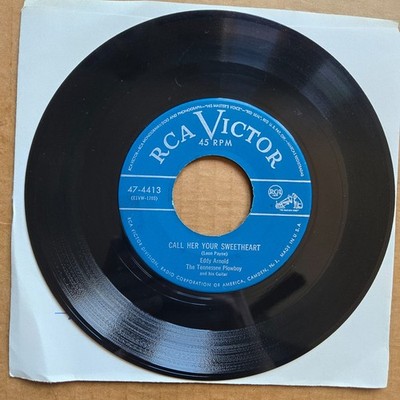 EDDY ARNOLD Call Her Your Sweetheart RCA 45 7'' COUNTRY Vinyl Record