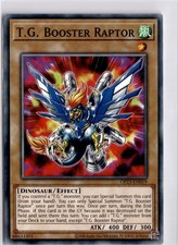 T.G. Booster Raptor OP23-EN019 Common Yugioh Card Trading Card TCG
