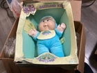 Vintage 1989 BabyLand Cabbage Patch Kids Doll Blue Outfit  Coleco