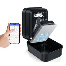 Smart Lock Box Outdoor, Key Boxes Wall Mounted, Bluetooth APP Remote Control... 