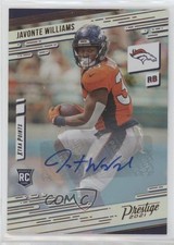 2021 Chronicles Prestige Rookies Update Signatures Javonte Williams Auto 4l3