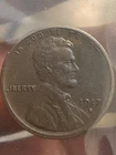 1917-S 1C BN Lincoln Cent  UNC Beautiful Pink And Blue Toned