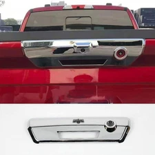 2021-24 For Ford F-150 Chrome Silver Rear Tailgate Door Handle Decor Cover Trim