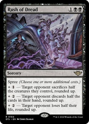 Rush of Dread - Outlaws of Thunder Junction - 104 - NM - MTG