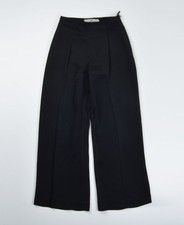 Vintage Valentino Boutique 80's Women's Black Flared Dress Trousers Pants Size 6