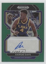 2022-23 Panini Prizm Draft Picks Green Darius Days #DP-DAY Auto 12gr