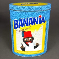 Boîte publicitaire Banania vide tôle lithographiée 2009 traditionnel vintage