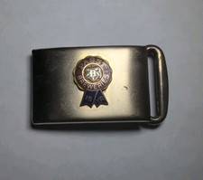 Vintage Gold Tone Pabst Breweries Beer 15 Year Employee Service Belt Buckle
