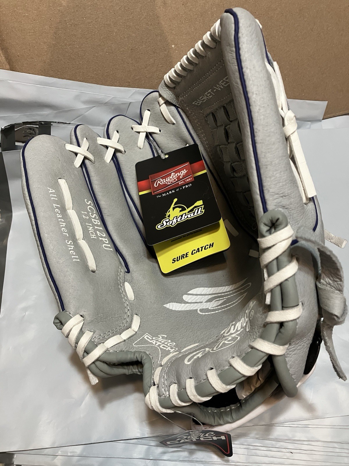 12 Inch Lht Gray Leather Scsb12pu