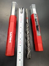 TWO New HILTI 3/4" SDS Plus Concrete Bit 4 cutter Rebar cutter bits- F. Ship