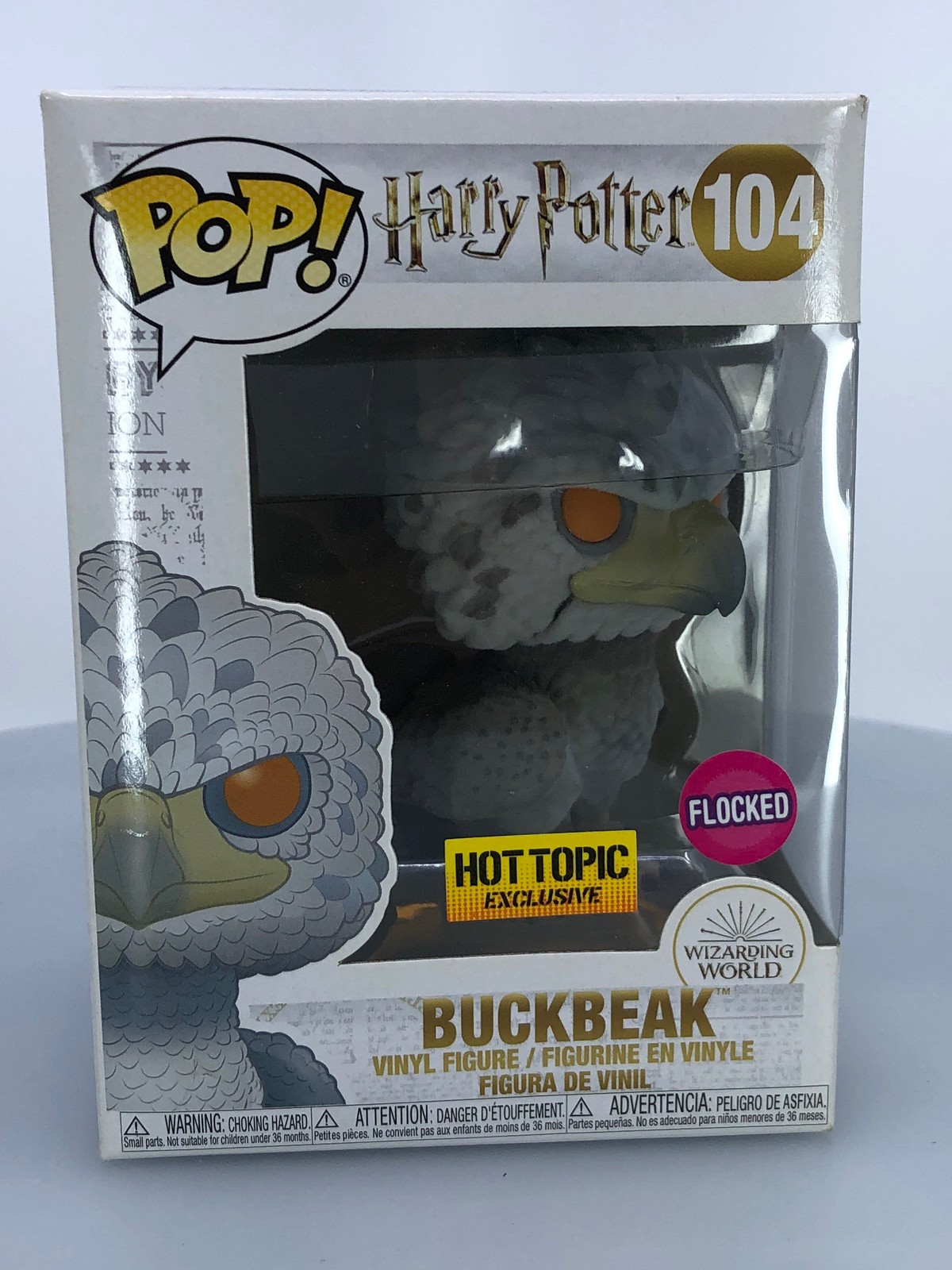 Funko Pop! Harry Potter Buckbeak Flocado #104 Hot Topic Exclusivo Caja Dañada