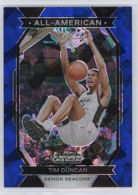 2024-25 Panini Prizm Draft Picks All-American Blue Ice 14/99 Tim Duncan HOF 13ql