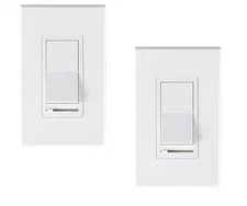 CLOUDY BAY in Wall Dimmer Switch for LED Light/CFL/Incandescent,3-Way 2-Pack 