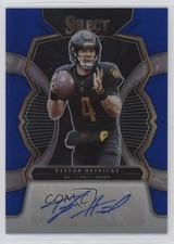 2022 Panini Select Signatures Blue Prizm 39/99 Taylor Heinicke #SIP-TH Auto 19bs