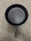 Vintage Lodge #7 SK 8-B D 3-Notch Ring Cast Iron Skillet 10" Made in USA
