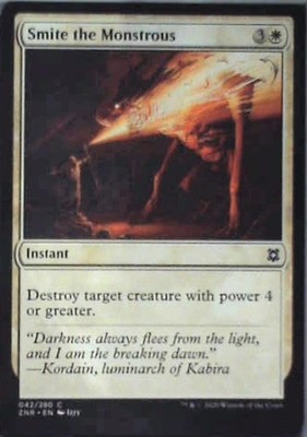 Smite the Monstrous - Zendikar Rising: #42, Magic: The Gathering Nm C265