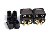 Black QS8 Plug Male 4Pcs/Bag - TRC-QS8-M4