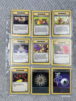 Lot Cartes Pokémon Vintage Wizards 1999 Team Rocket + Énergies Spéciales + Dress - Photo 1/4
