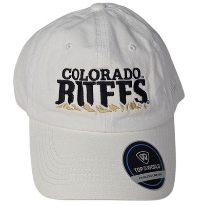Colorado Buffaloes Adjustable Hat White Strapback Dad Cap Top of the World NWT