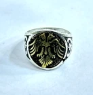 Regal 925 Silver Ring - Historic Seljuk Empire Seal - 8g - Size 10 US