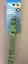 VibrantLife Dog Collar Adjustable Sage Green XS Neck Size:  6-9in