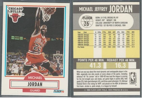 1990-91 Fleer Michael Jordan #26