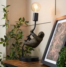New Sloth Bronze Effect Table Light, Perfect for Your Living Room Or Tabletop