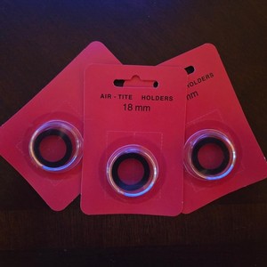Genuine Air Tite Black Ring Type Coin Holders