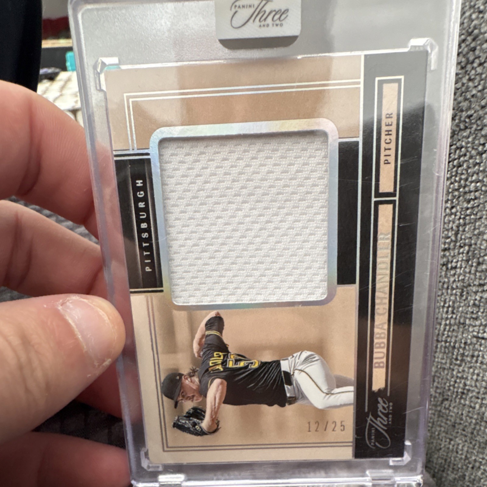 2025 Panini Three and Two Bubba Chandler Prospect Swatches /25 Pittsburgh