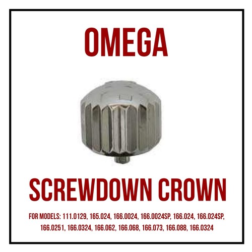 Genuine Vintage Omega Screw-Down Crown 42062 Stainless Steel For Seamasters