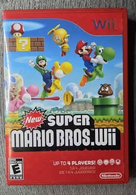 New Super Mario Bros. Nintendo Wii Game Red Case - CIB - Tested