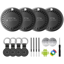 Air Tags for Android,Air Tags-4 Pack Android,2 Year Battery Black